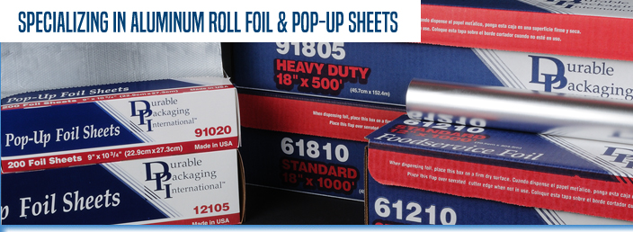 Durable Packaging 92410 Heavy Duty Aluminum Foil Roll 24 x 1000