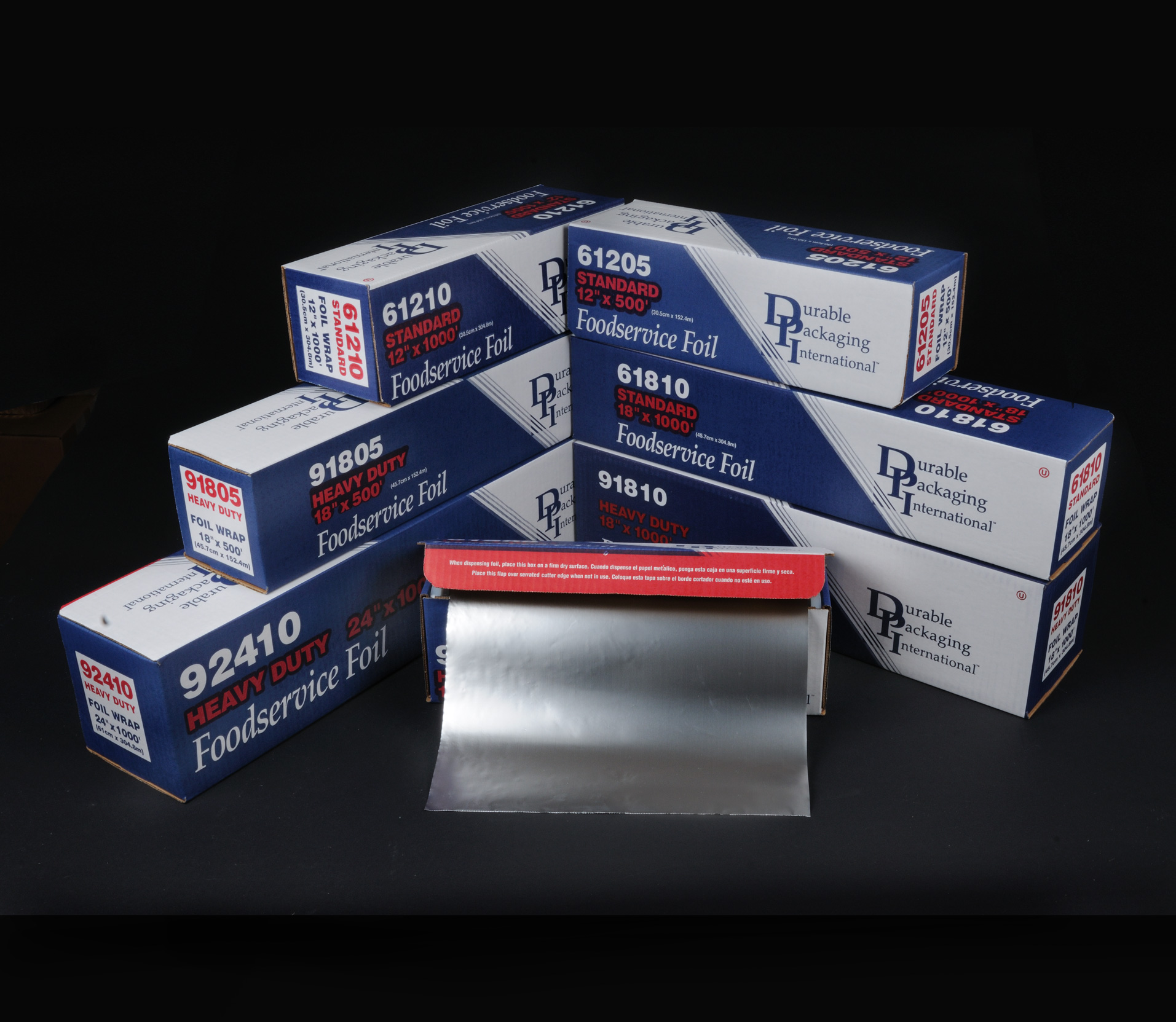 Durable Packaging 61805 Aluminum foil, 18 x 500