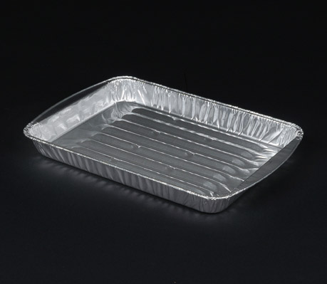 Cake Pan, 9 x 9 x 1-5/16, Silver, Aluminum Foil, Square, (500/Case)  Durable Packing 1155-35